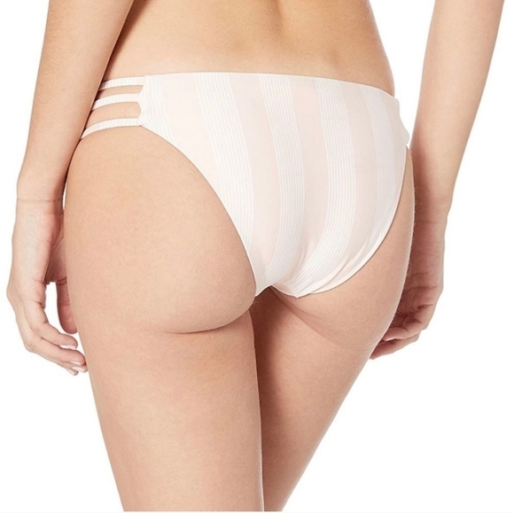 Splendid Vertical Stripe Light Pink Cutout Bikini Summer - Picture 1 of 7